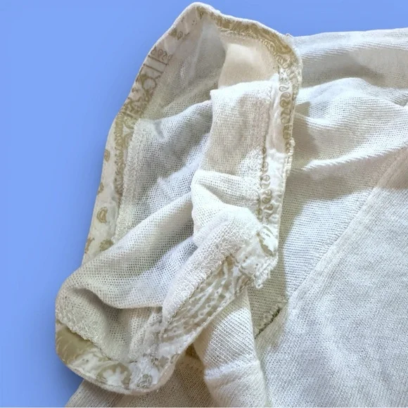 EUC We the Free Rubi Oversized Blue Distressed Tee Sz Large - Picture 4 of 9